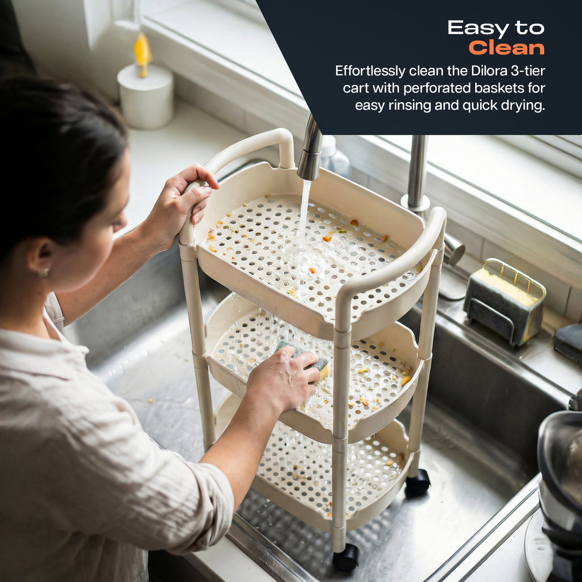 Storage Cart with Handle