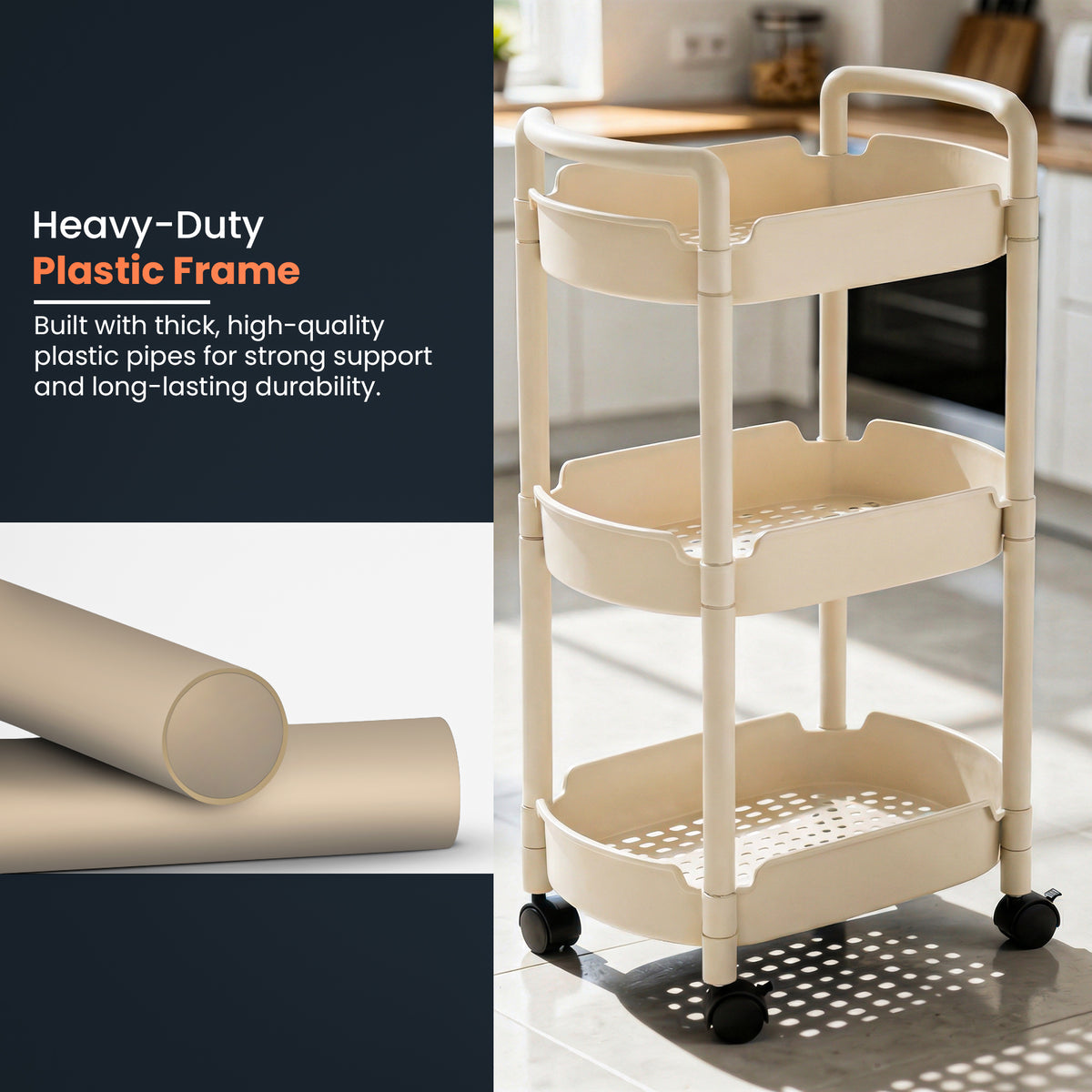 Storage Cart with Handle