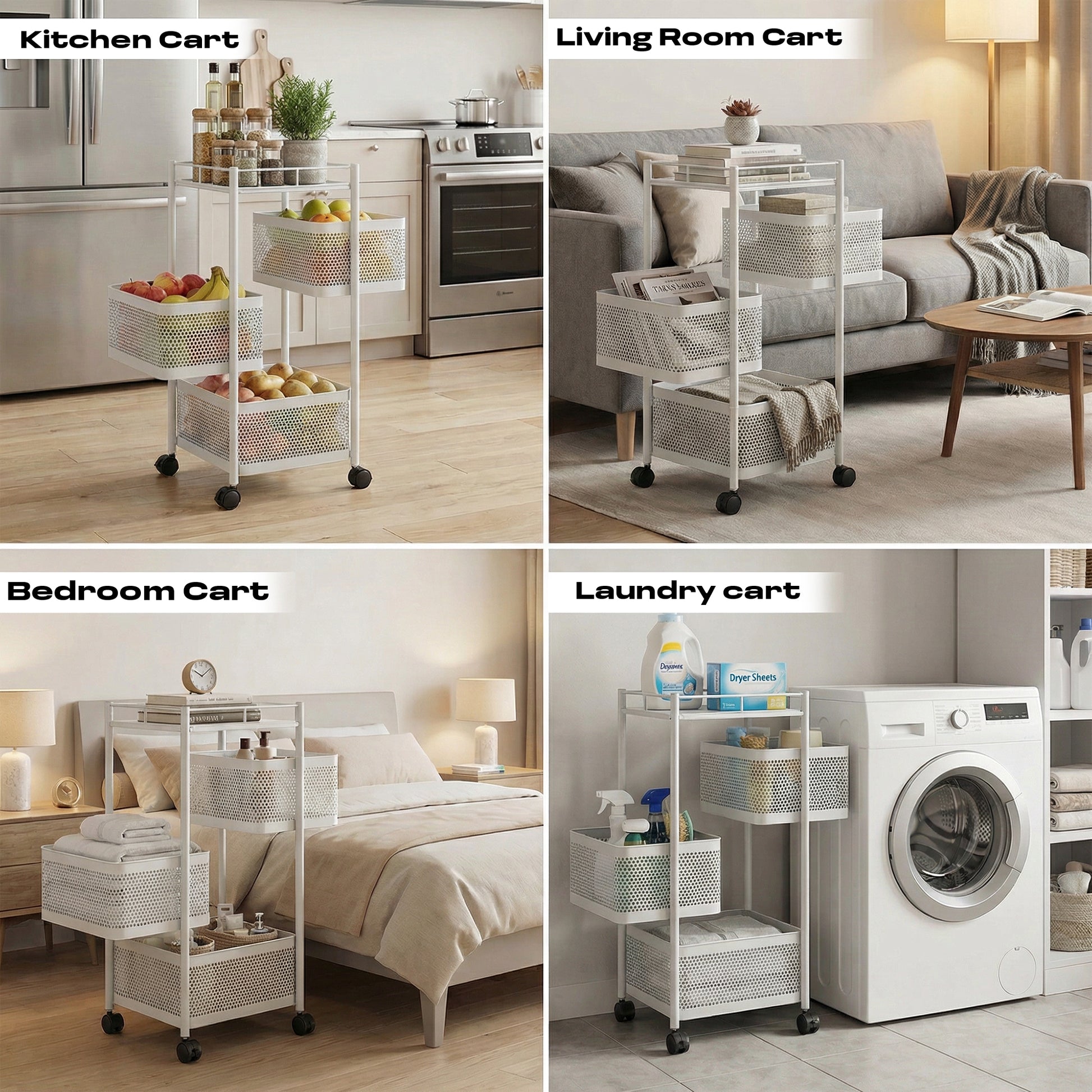 Kitchen Trolley with Wheels