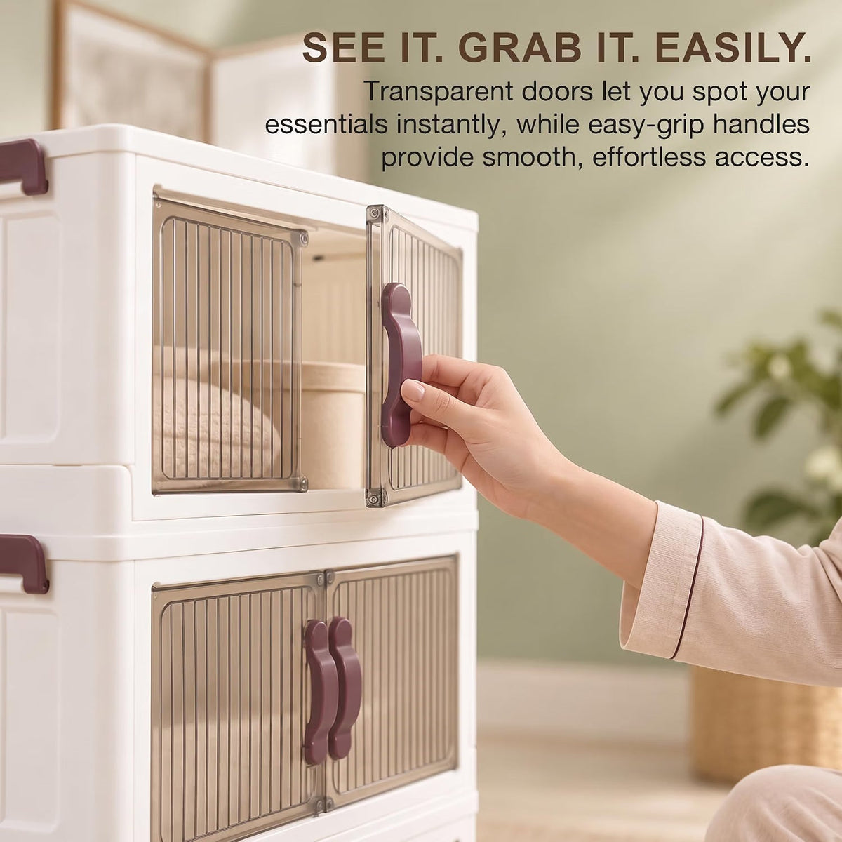 Multipurpose Foldable Kitchen Storage Trolley