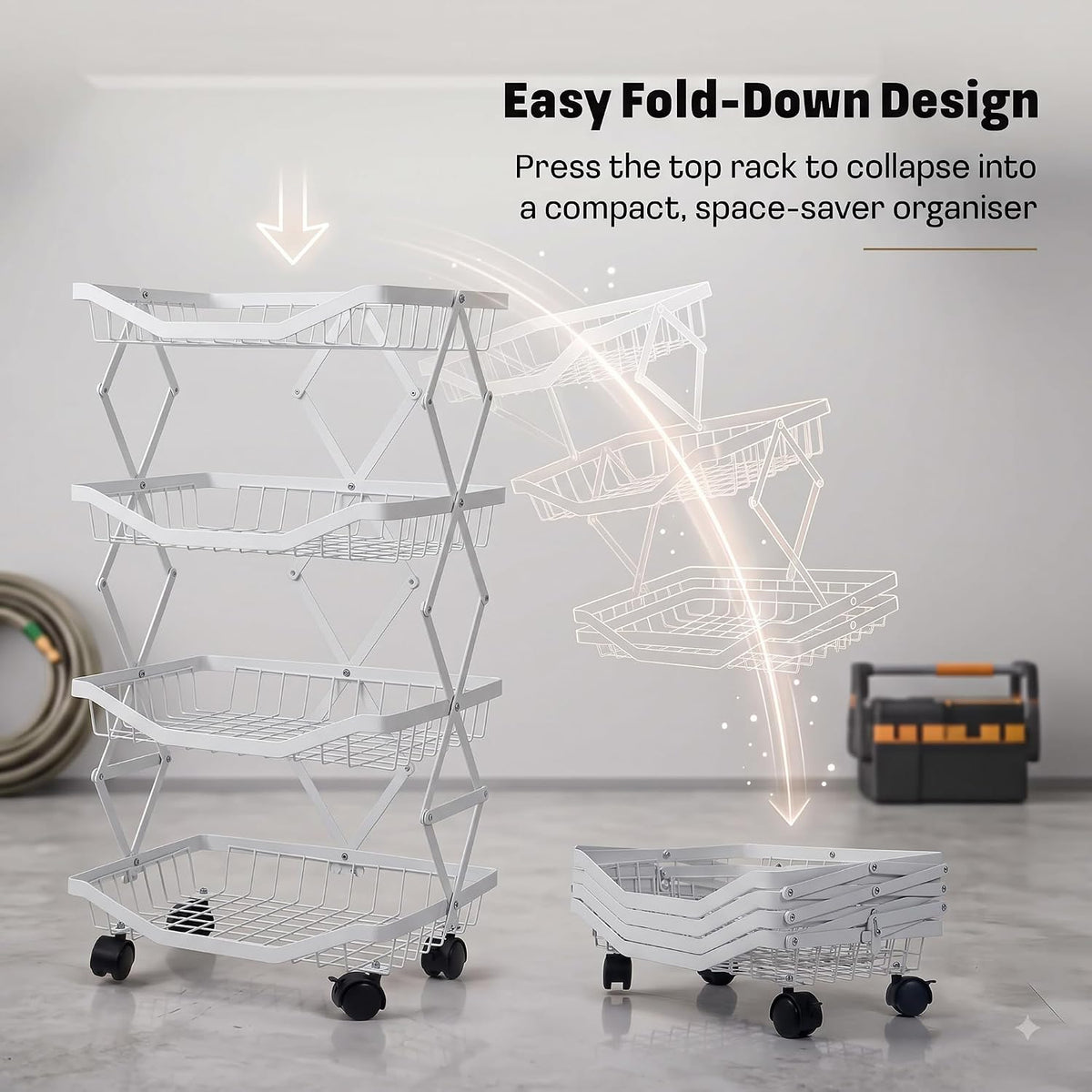 Multipurpose Collapsible Kitchen Storage