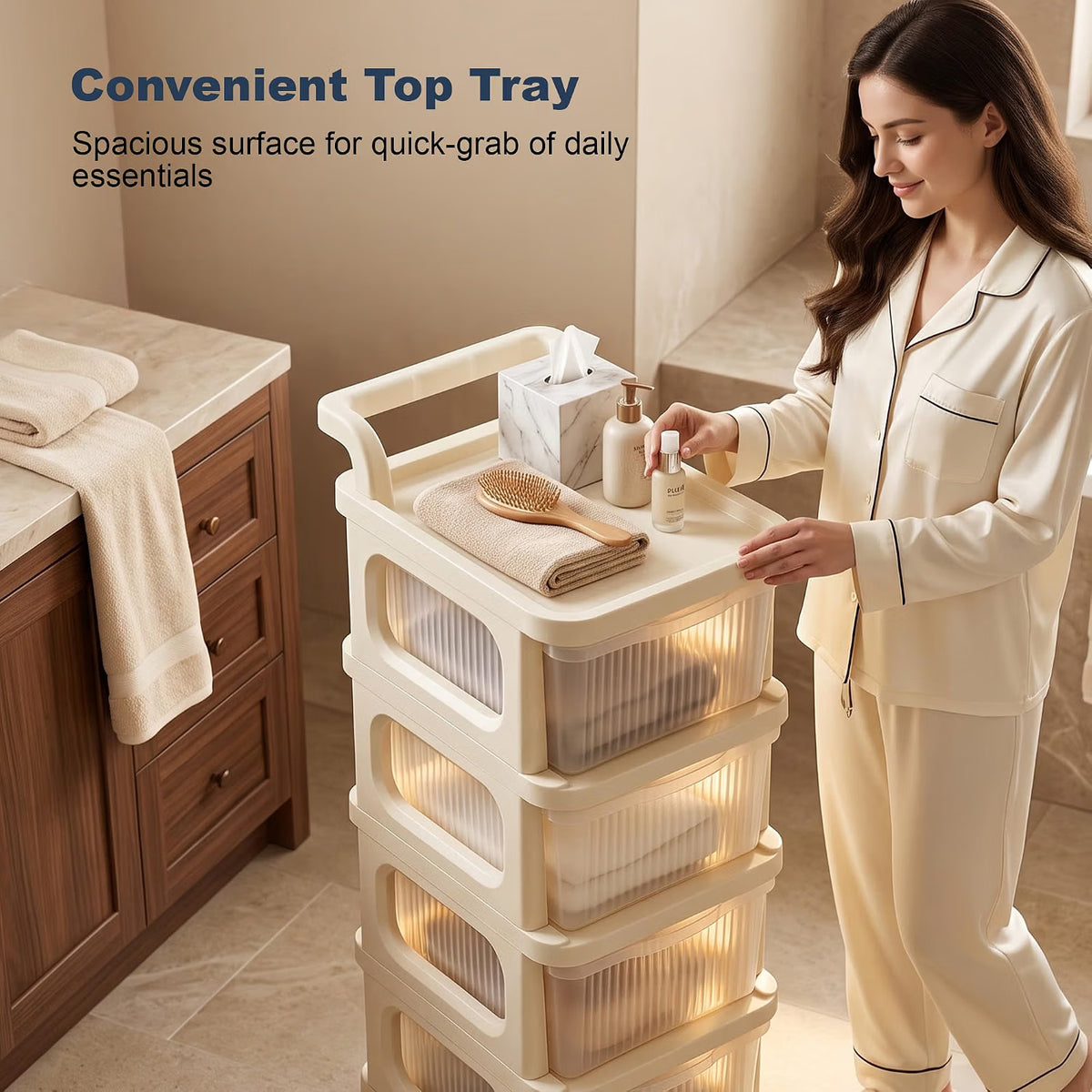 5 layer storage drawer organizer