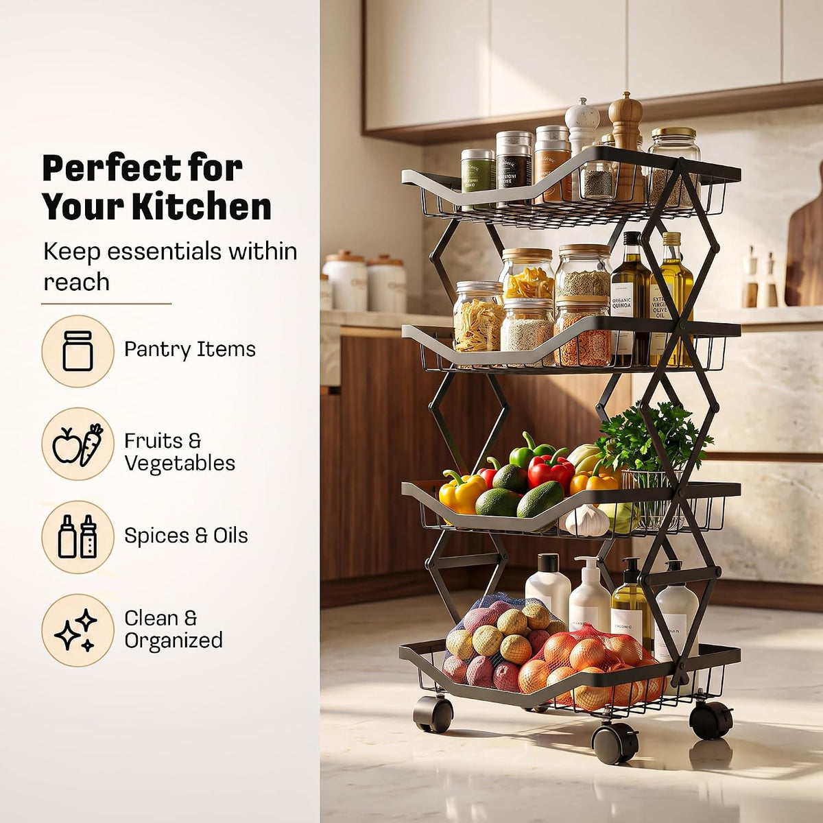 Storage Organizer for Kitchen