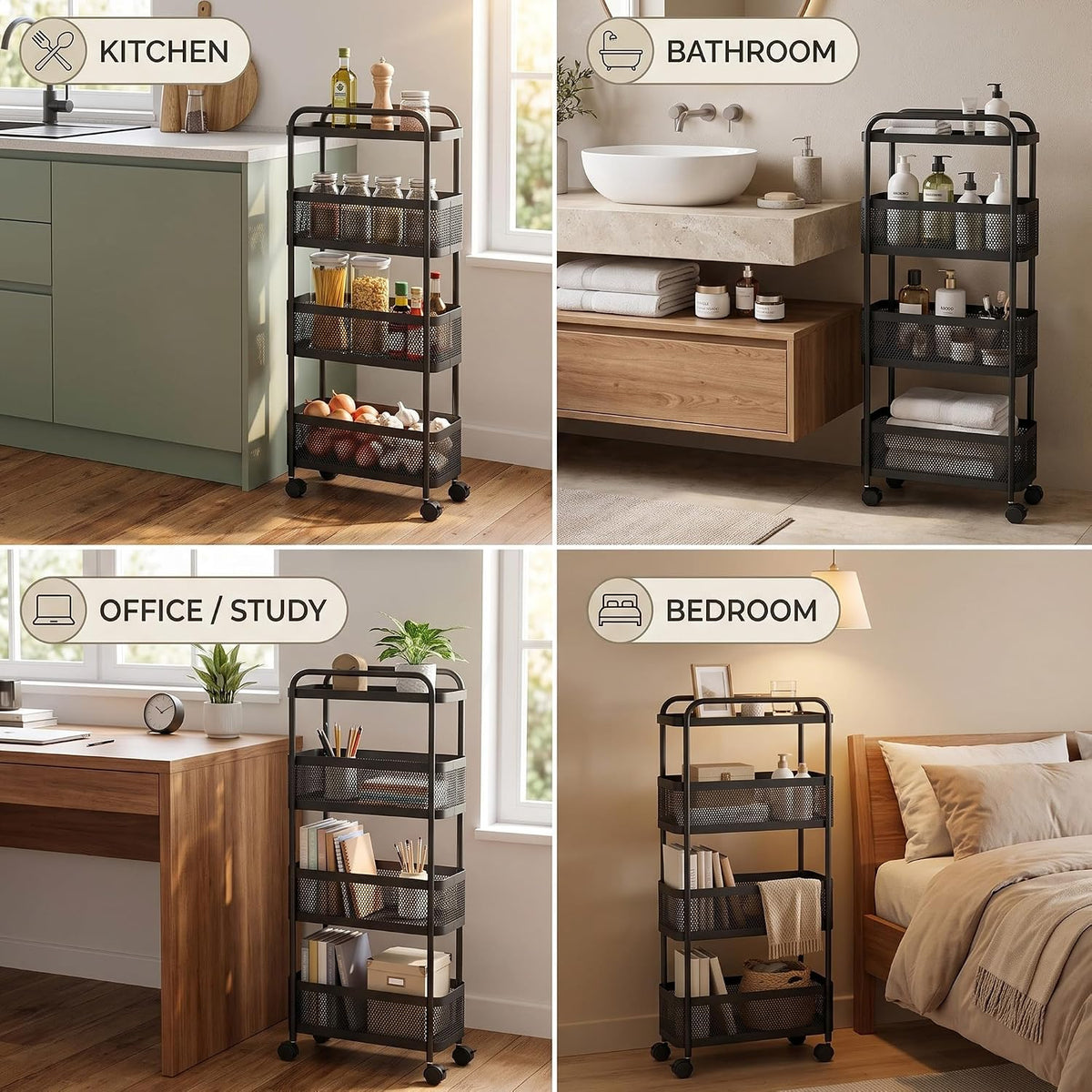 Multipurpose Utility Cart for Home