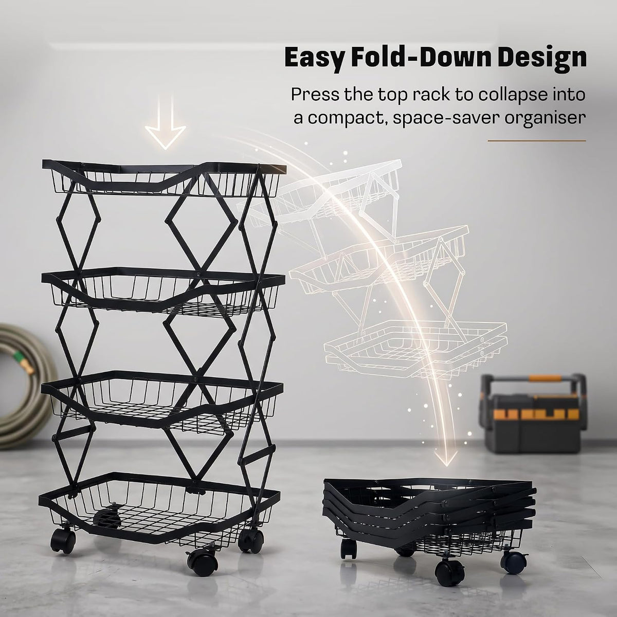 Multipurpose Collapsible Kitchen Storage