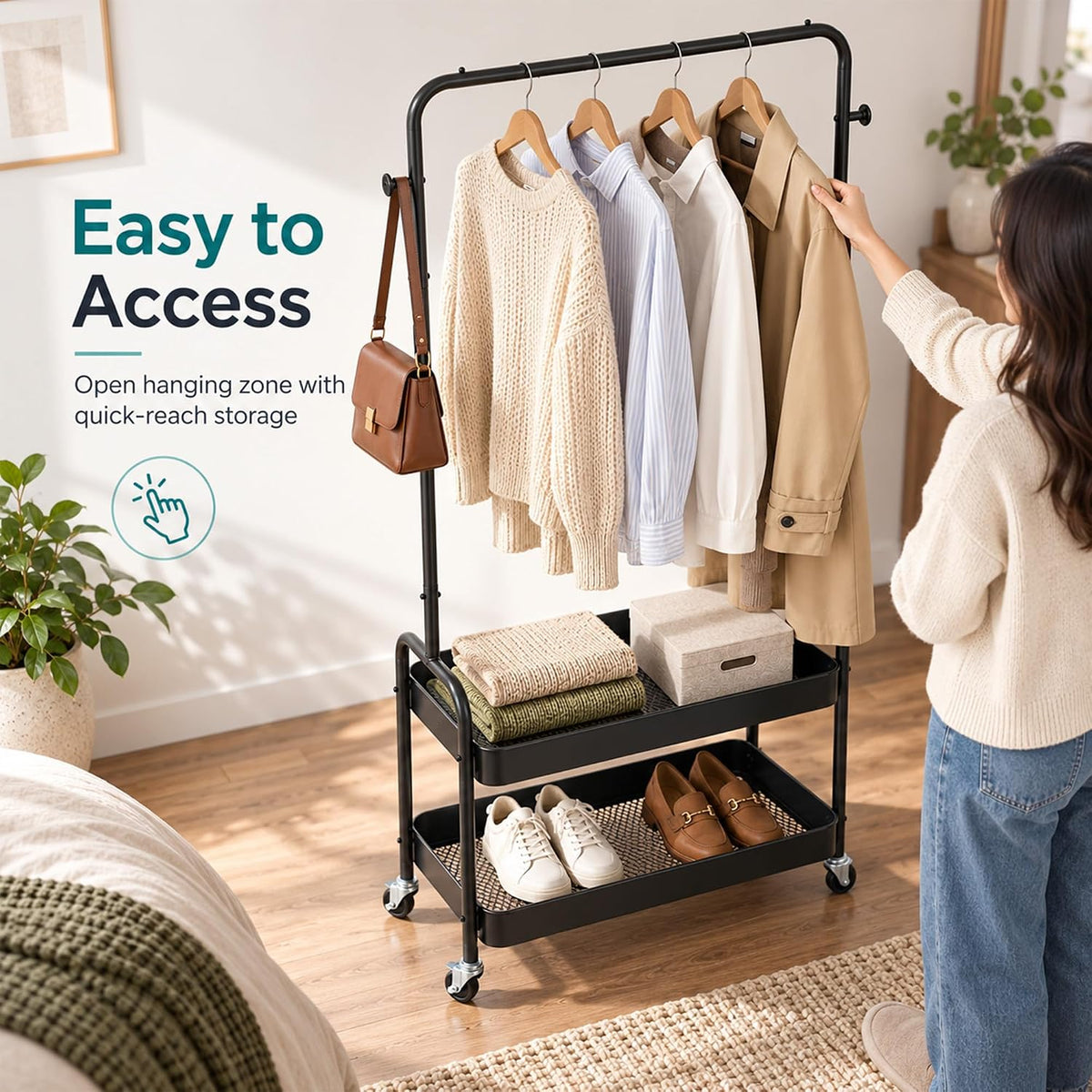 metal garment rack