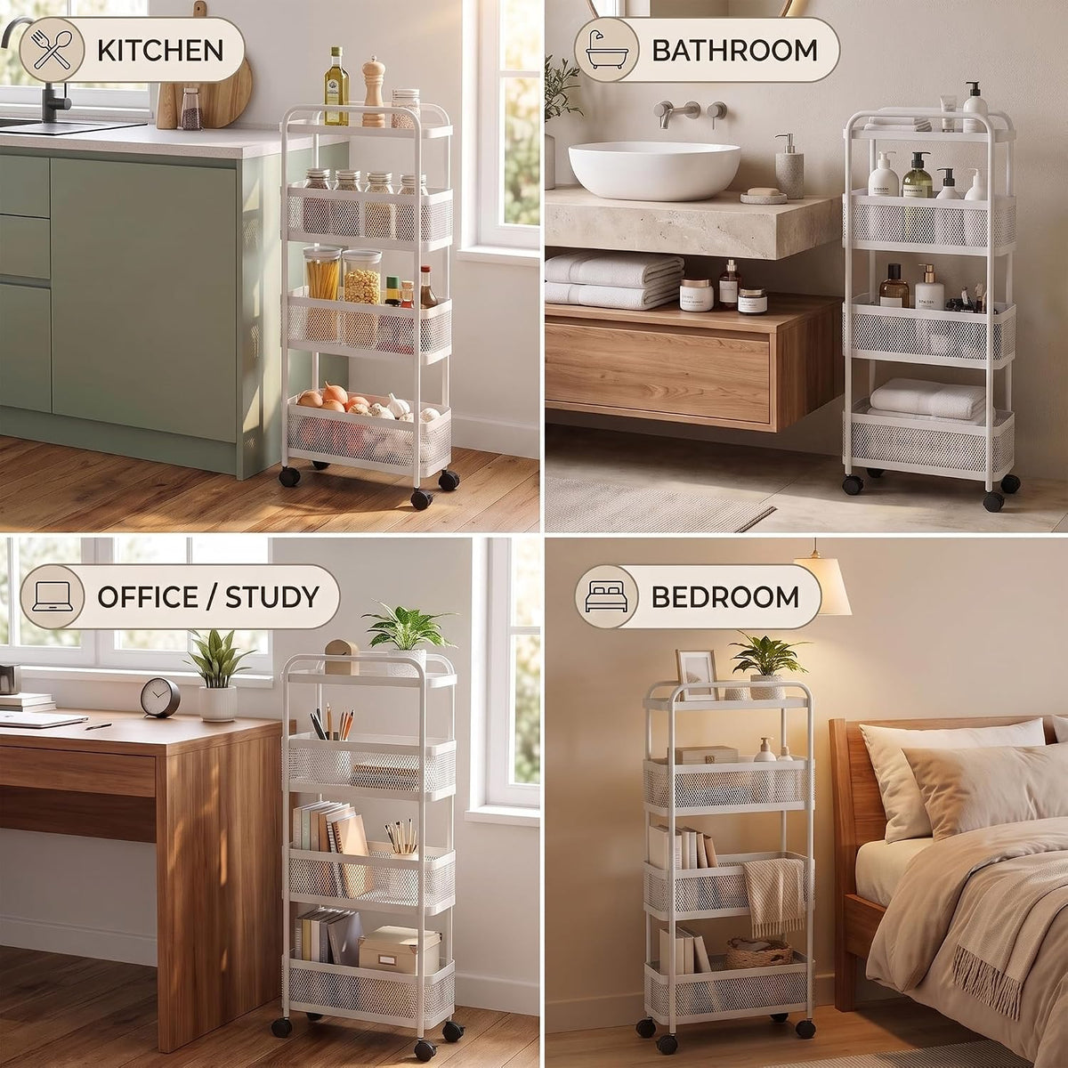 Multipurpose Utility Cart for Home 