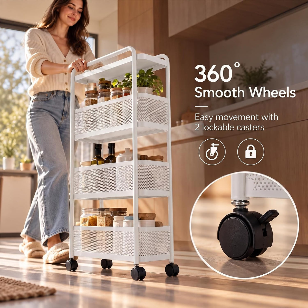 Kitchen Storage Organizer Rack