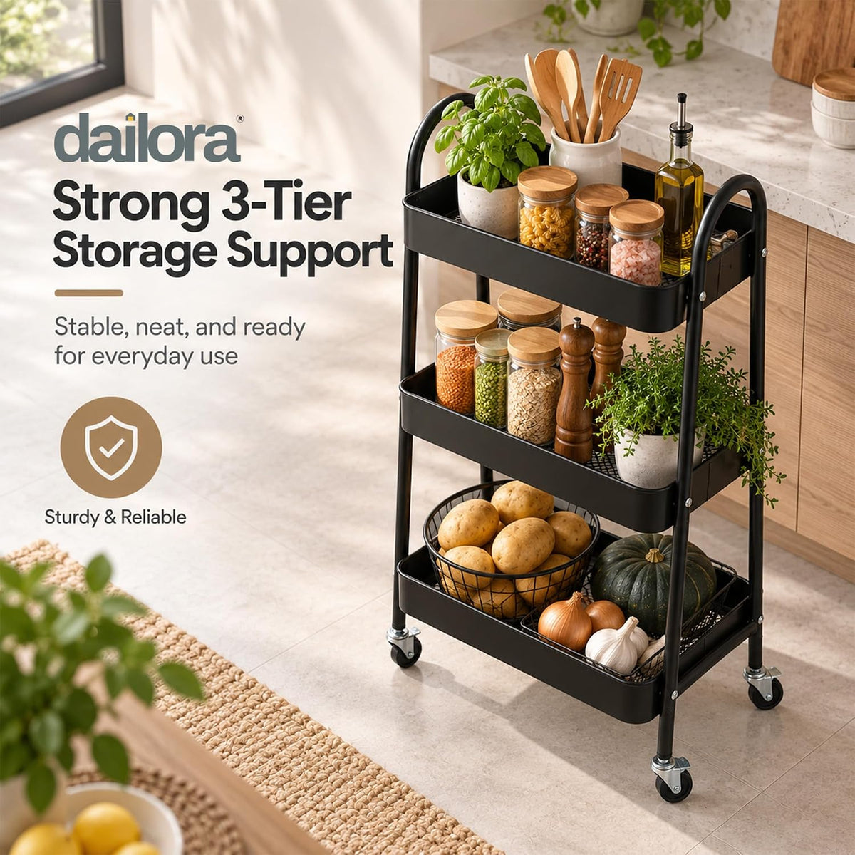 Onion Potato Rack for Kitchen