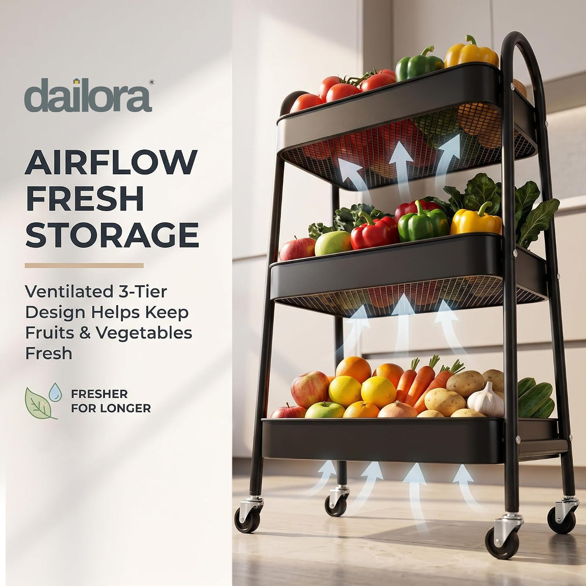 Space-Saving Storage Trolley