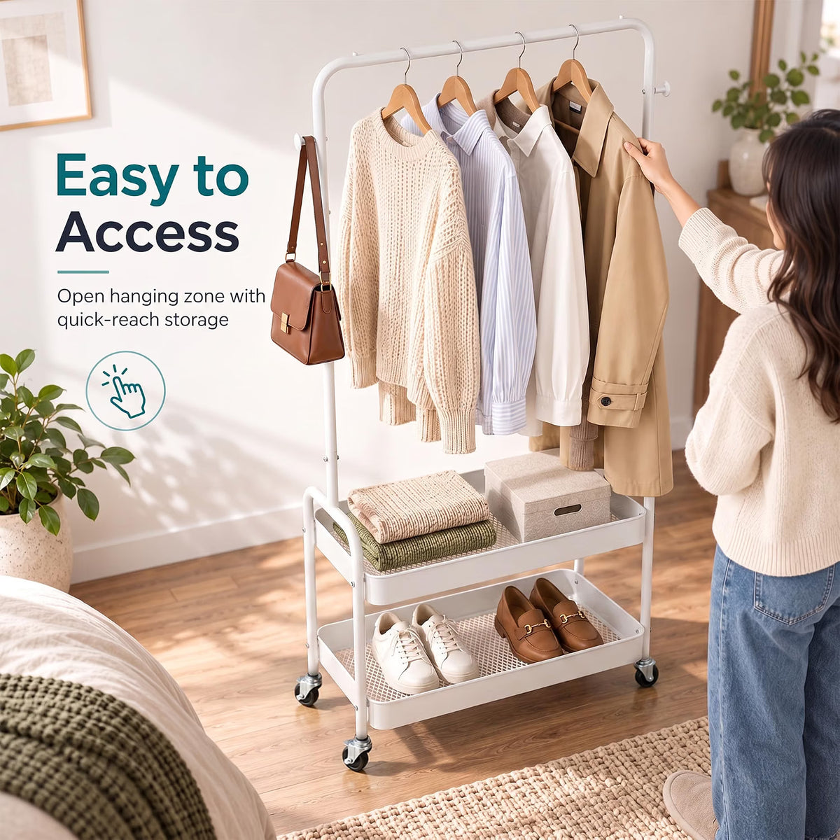 metal garment rack
