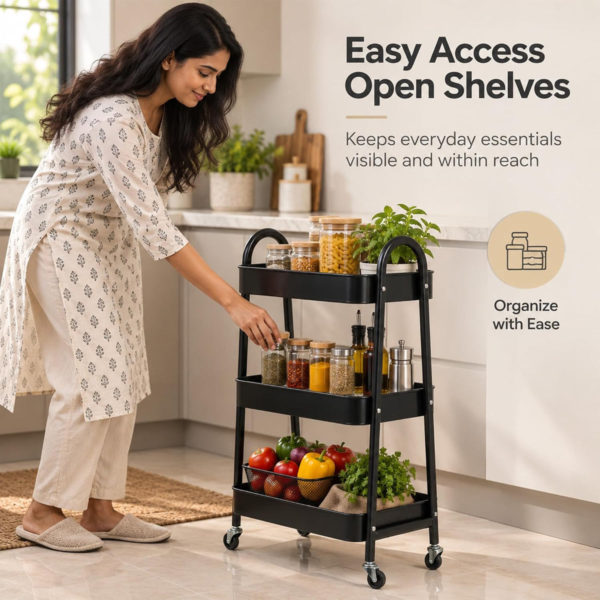 Utility Cart for Kitchen