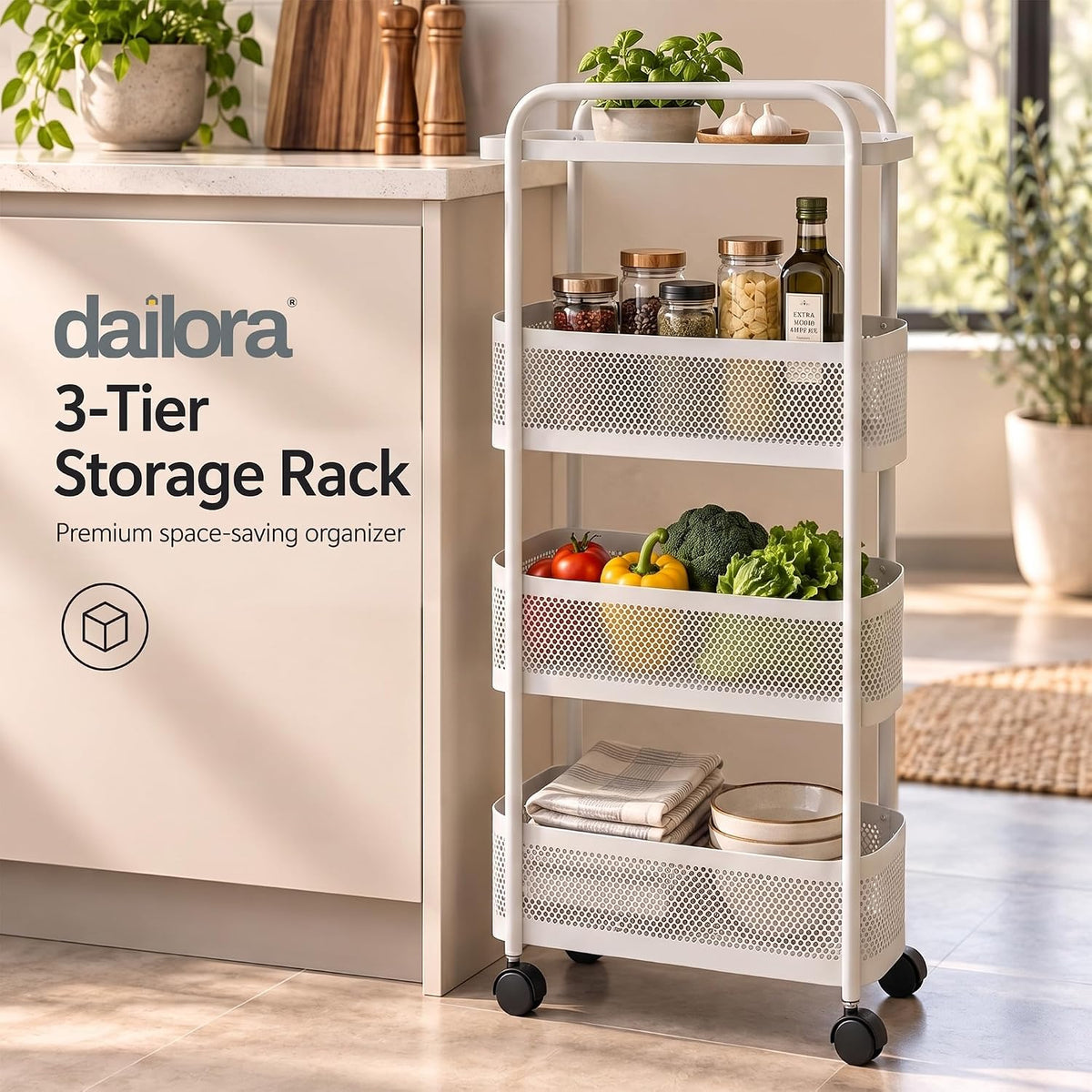 Organizer Rack with Top Shelf