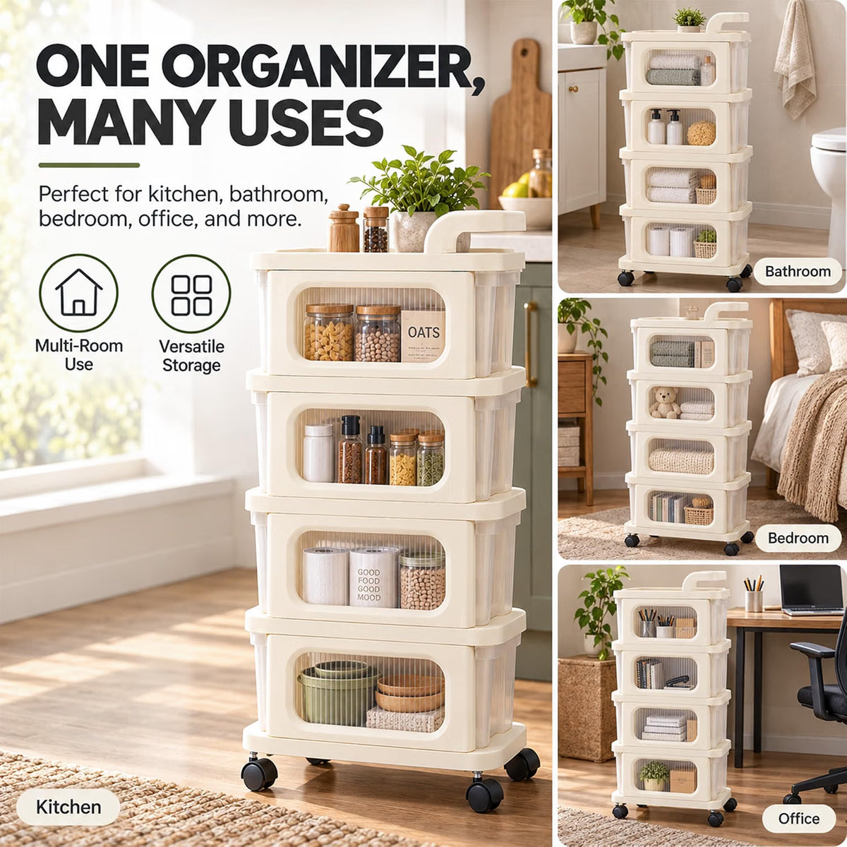 transparent storage drawers