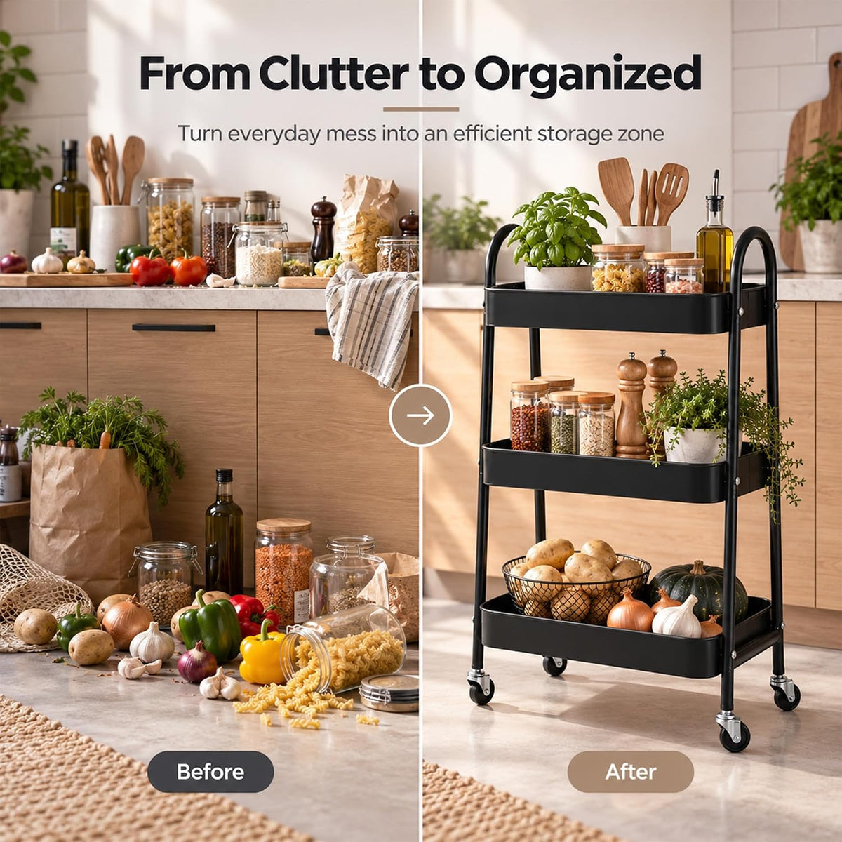 Onion Potato Rack for Kitchen