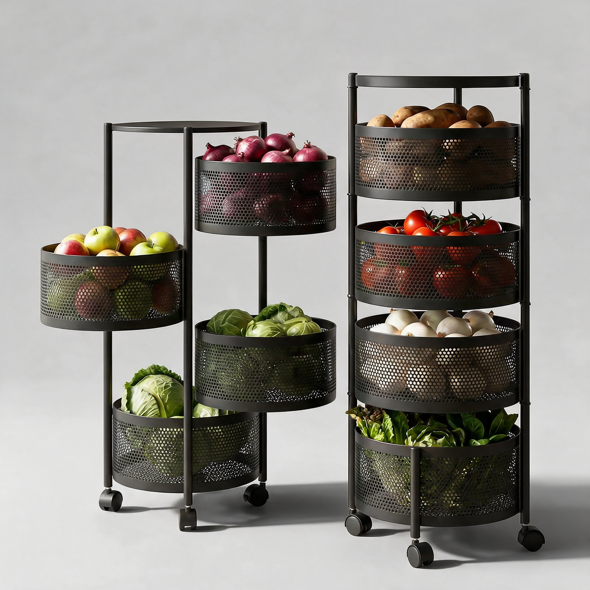 Rack Stand with 360° Wheels