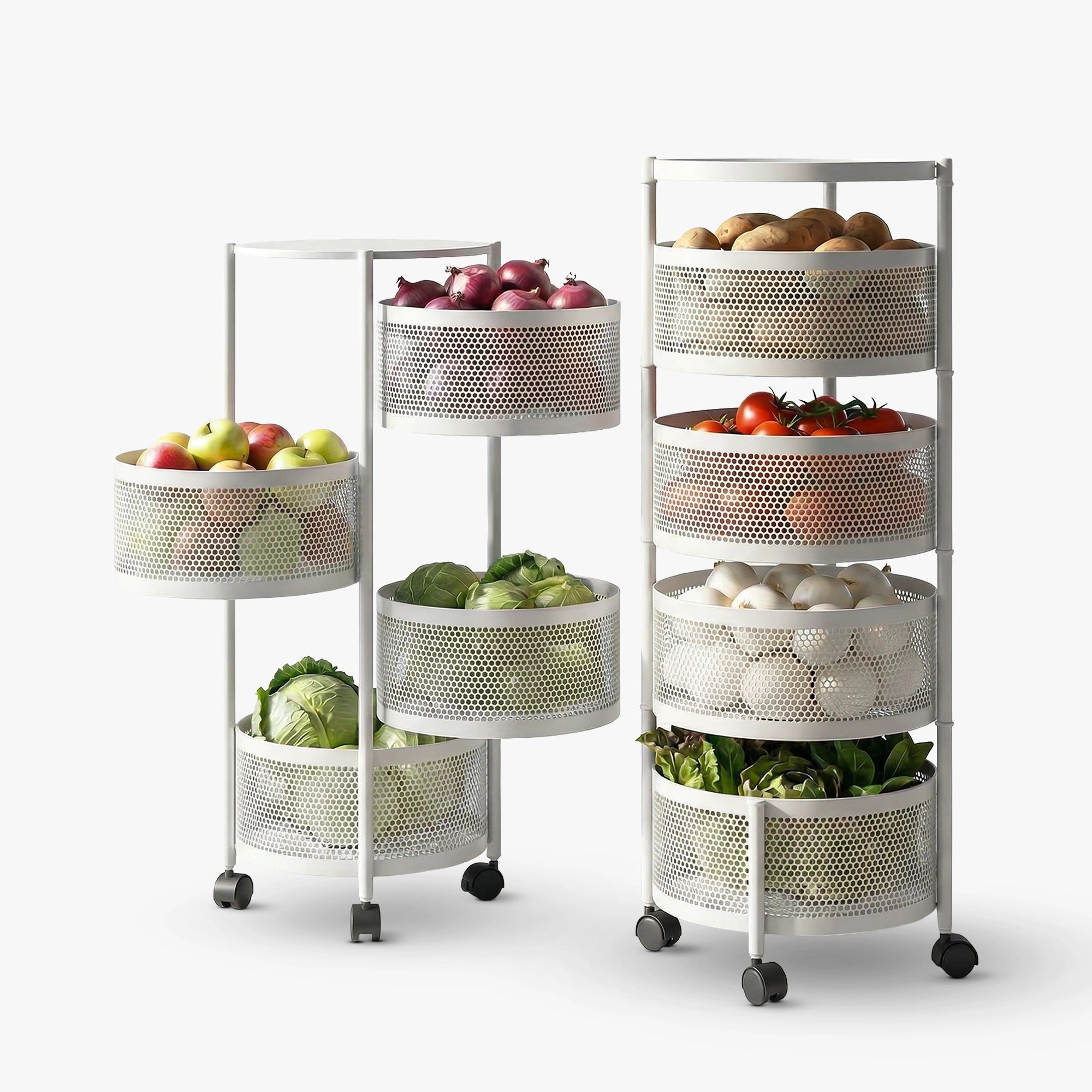 Dailora Multi-Purpose Kitchen Storage Organizer Trolley Rack Stand