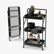 Dailora Multipurpose Foldable Kitchen Storage Trolley