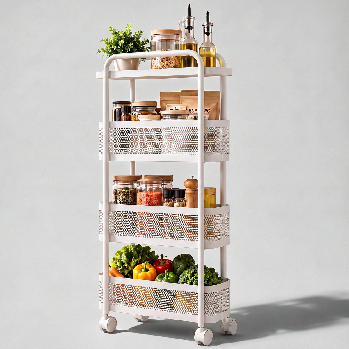 Steel Trolley with Handle