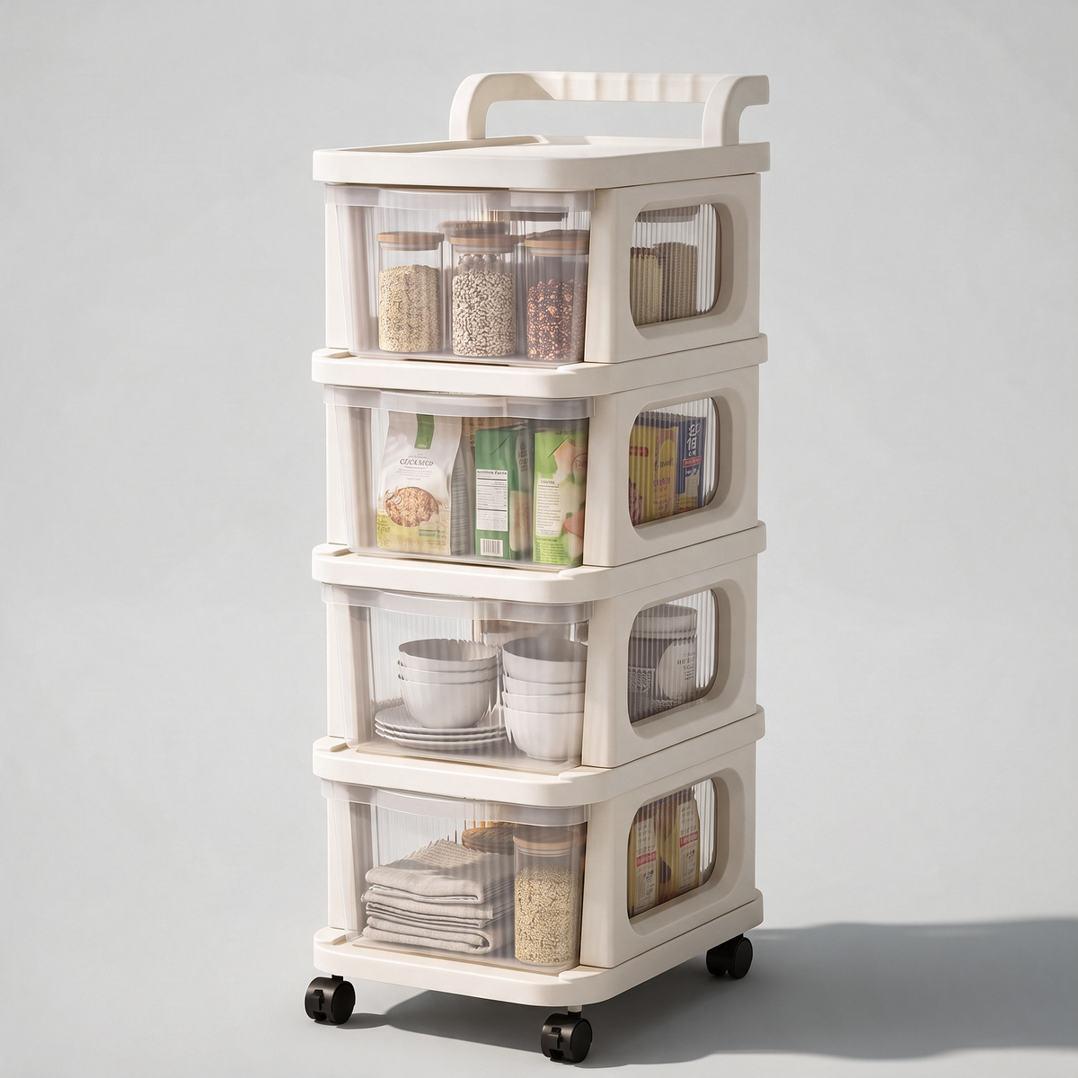 plastic storage drawer cabinet