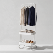 freestanding metal cloth stand